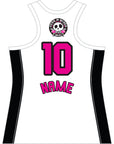 GUNS & ROSES WHITE TEAM SINGLET