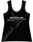 NZ JUNIOR ROLLER DERBY REVERSIBLE SINGLETS