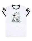NZ JUNIOR ROLLER DERBY PRESEASON TEE - WHITE