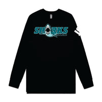 SHARKS VOLLEYBALL LS TEE - SHARK LOGO
