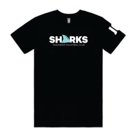 SHARKS VOLLEYBALL TEE - TEXT LOGO
