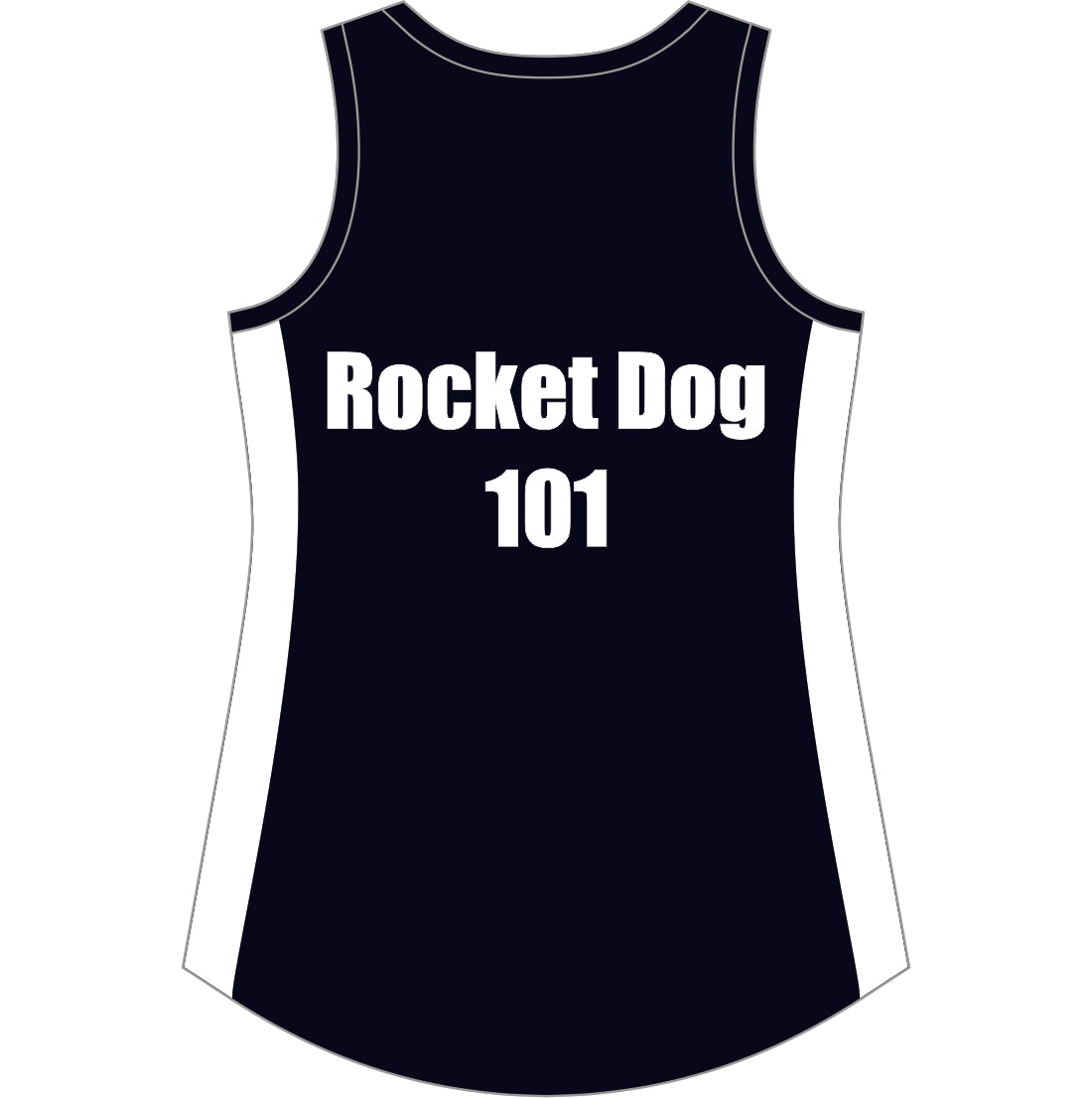 DEAD END DERBY JUNIOR WHITE REVERSIBLE SINGLET