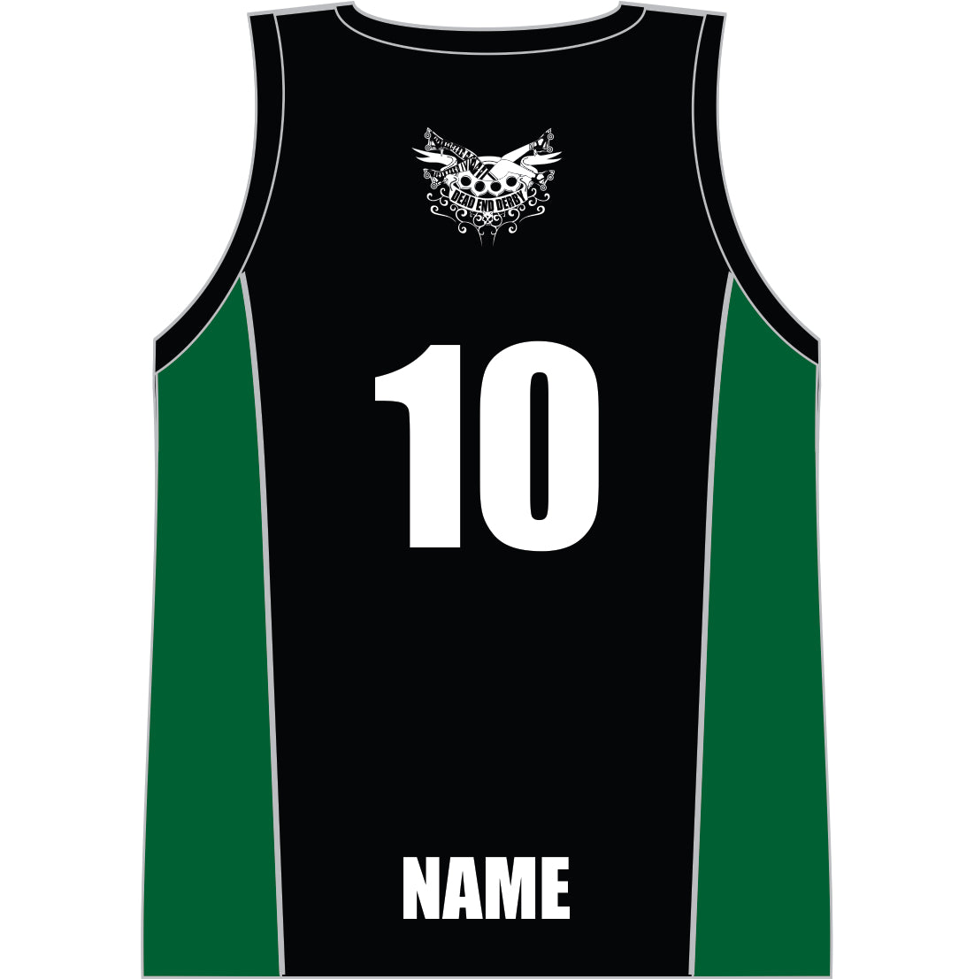 DEAD END DERBY GREEN REVERSIBLE SINGLET