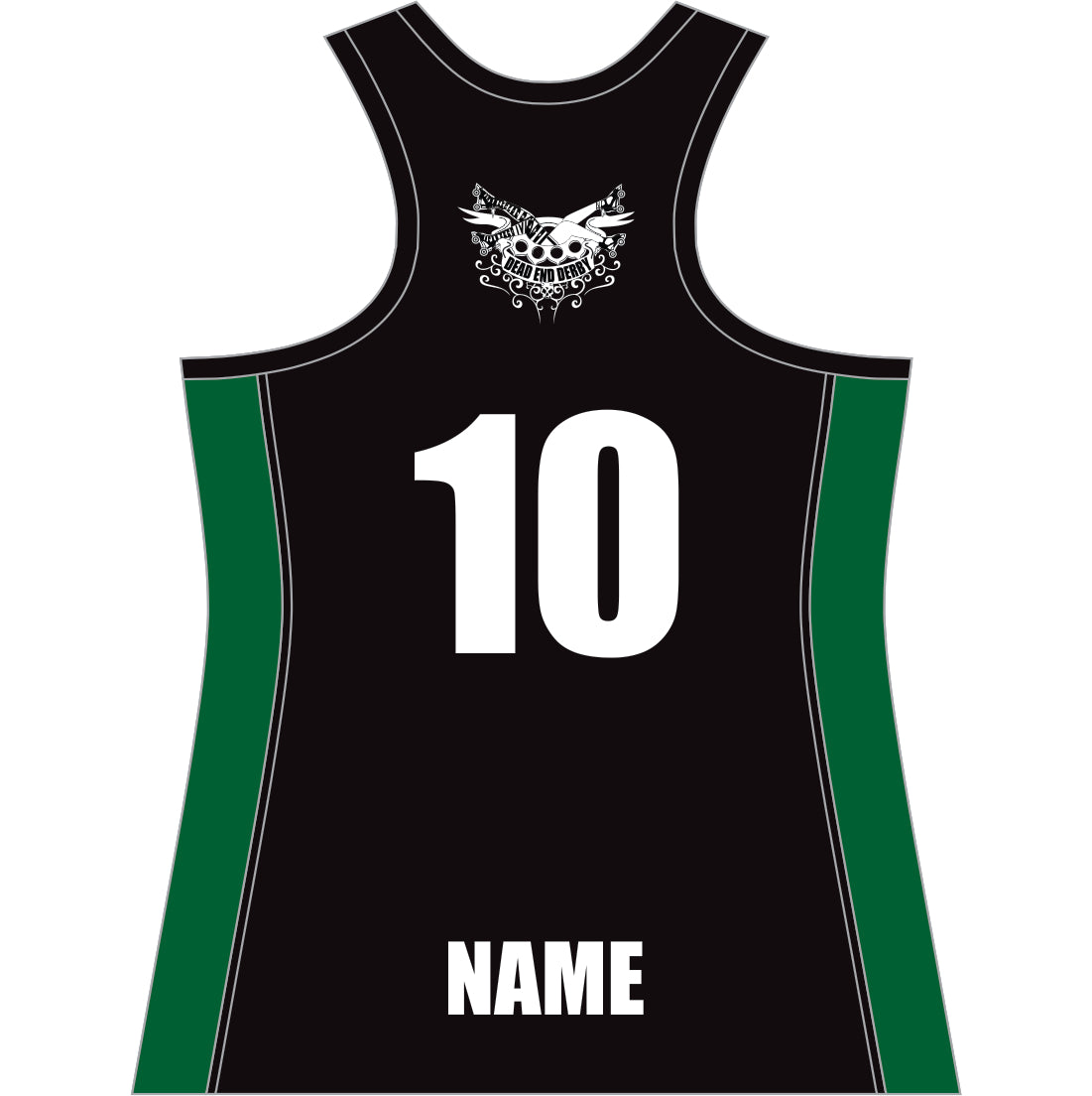 DEAD END DERBY GREEN REVERSIBLE SINGLET