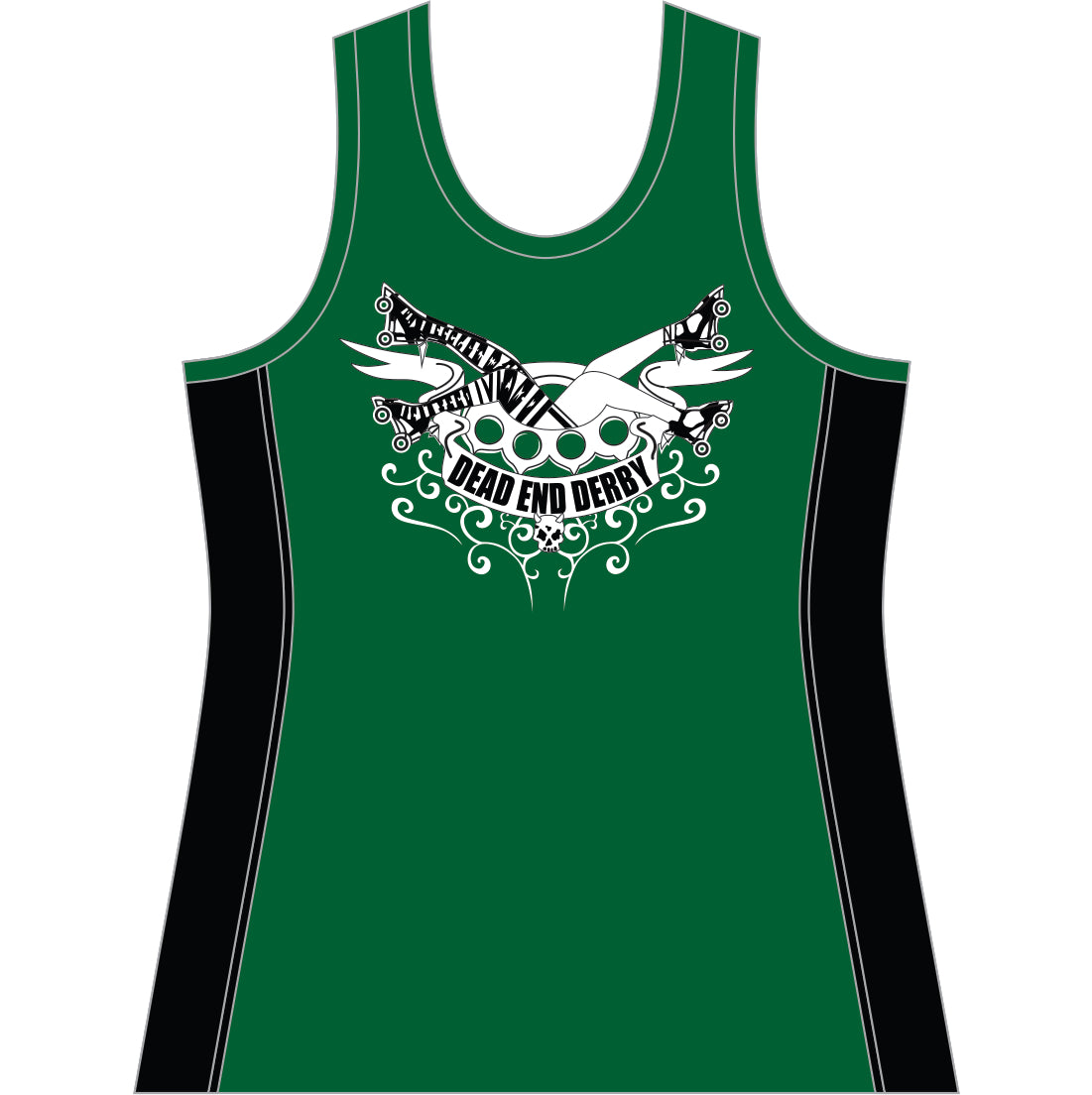 DEAD END DERBY GREEN REVERSIBLE SINGLET