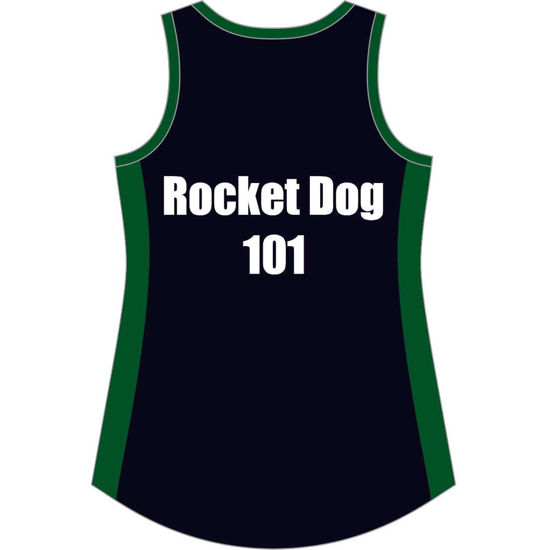 DEAD END DERBY JUNIOR GREEN REVERSIBLE SINGLET