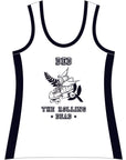 DEAD END DERBY JUNIOR WHITE REVERSIBLE SINGLET
