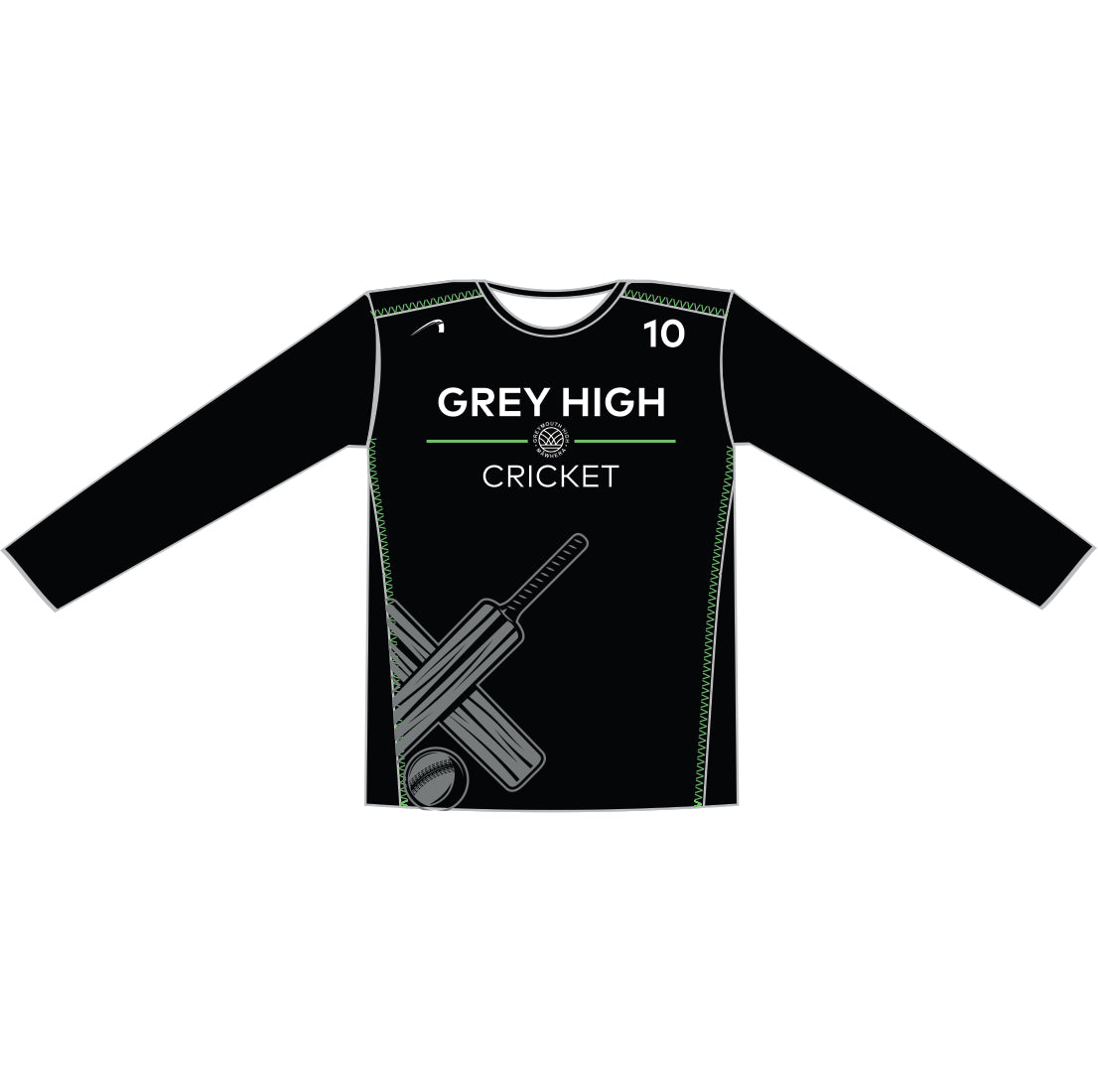 GREY HIGH LS TEE