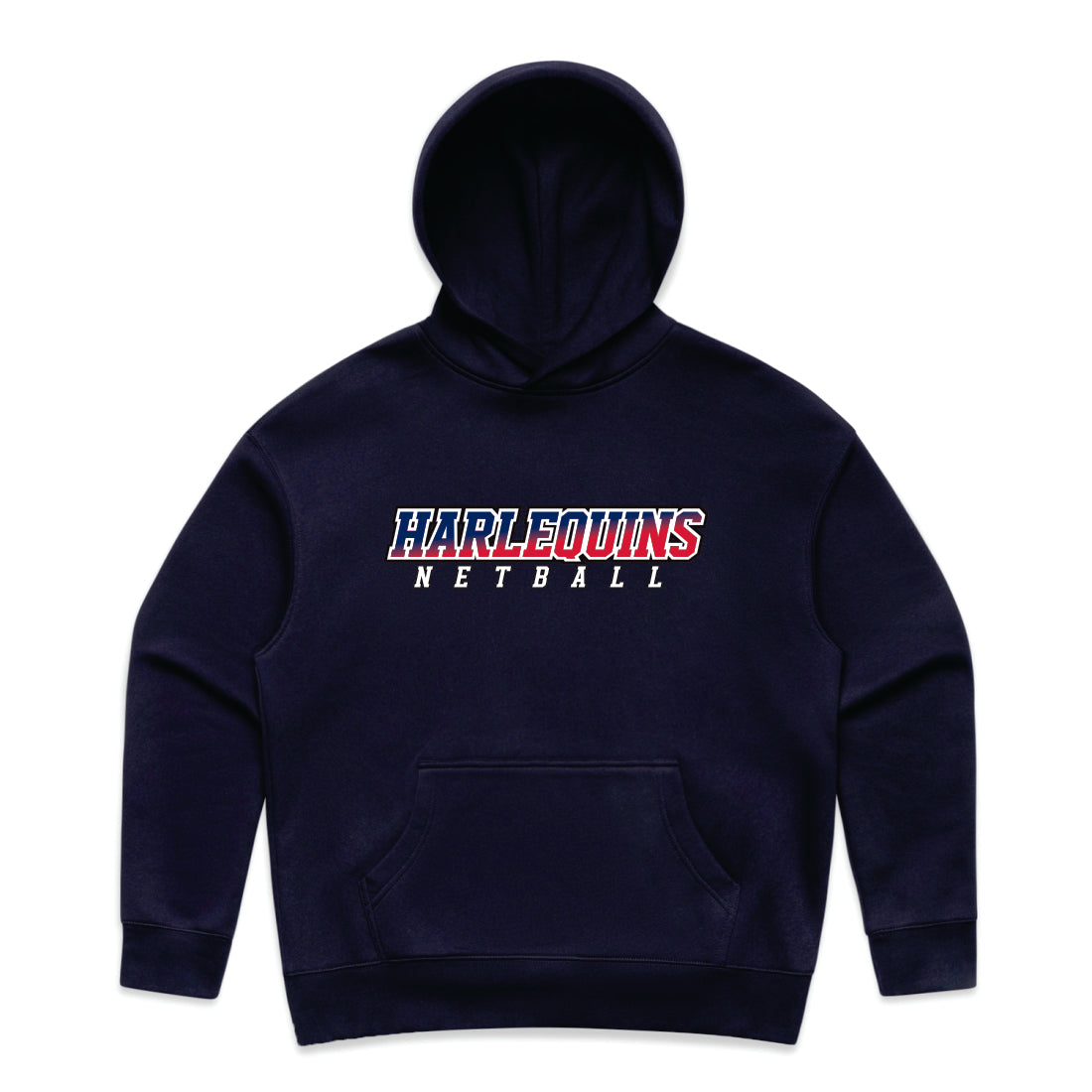 HARLEQUINS NETBALL PRINTED HOODIE