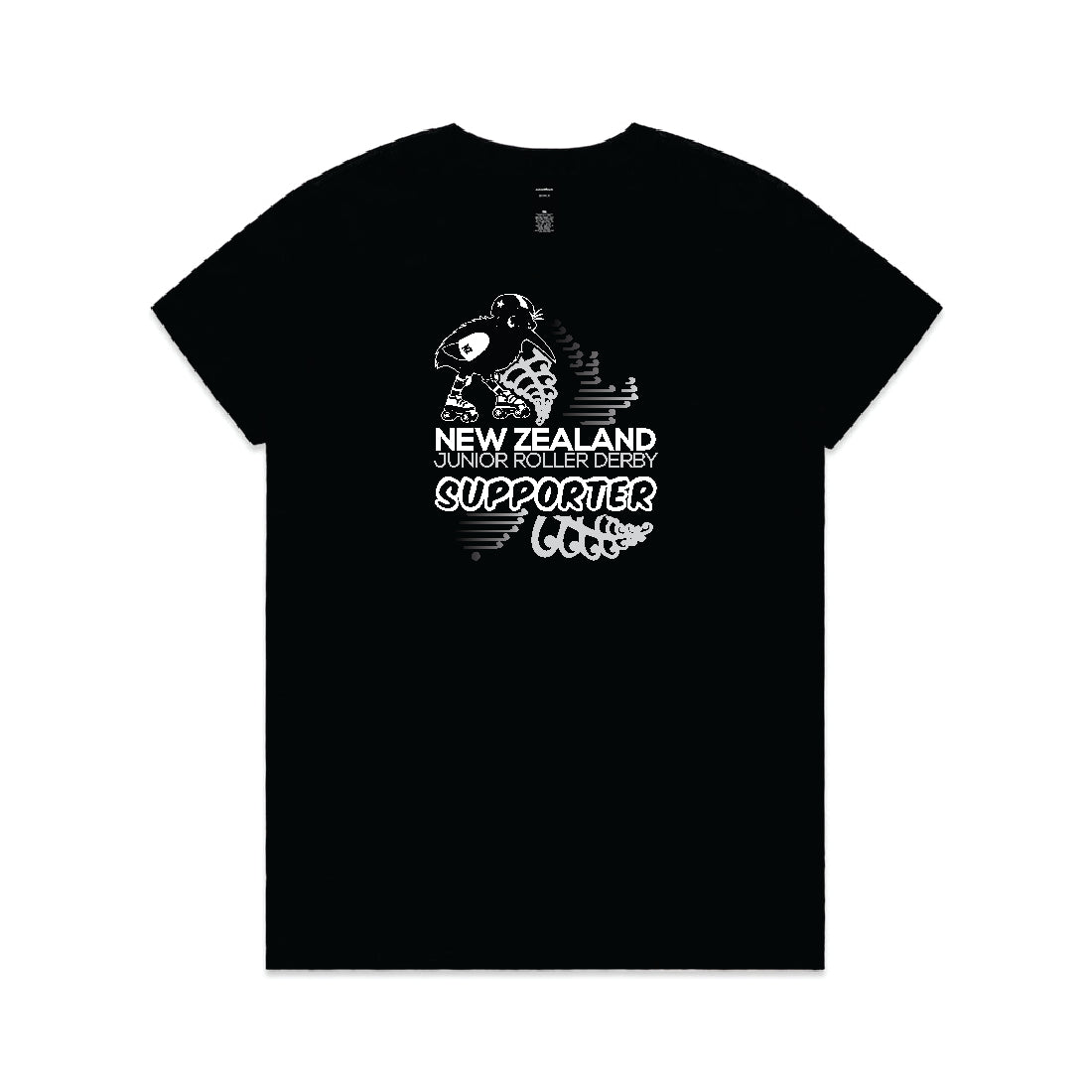 NZ JUNIOR ROLLER DERBY SUPPORTERS TEE
