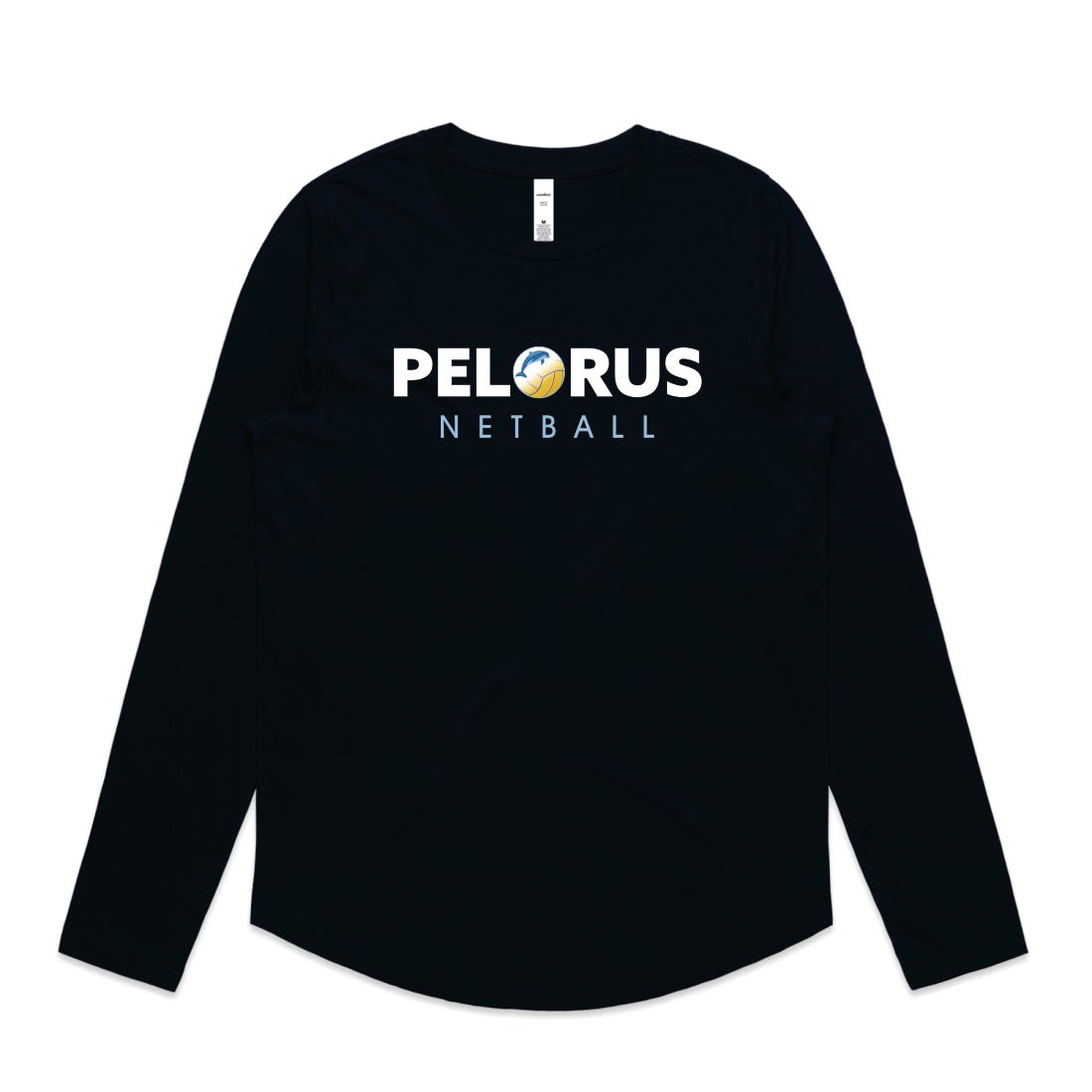 PELORUS NETBALL LS MERCH TEE