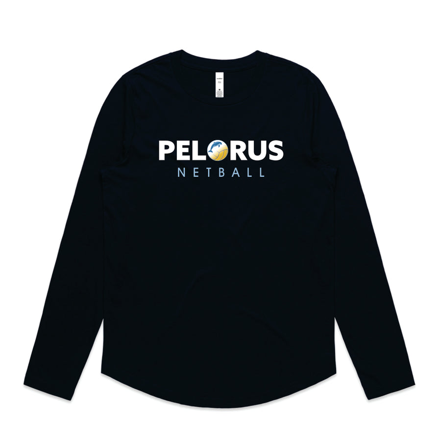 PELORUS NETBALL LS MERCH TEE