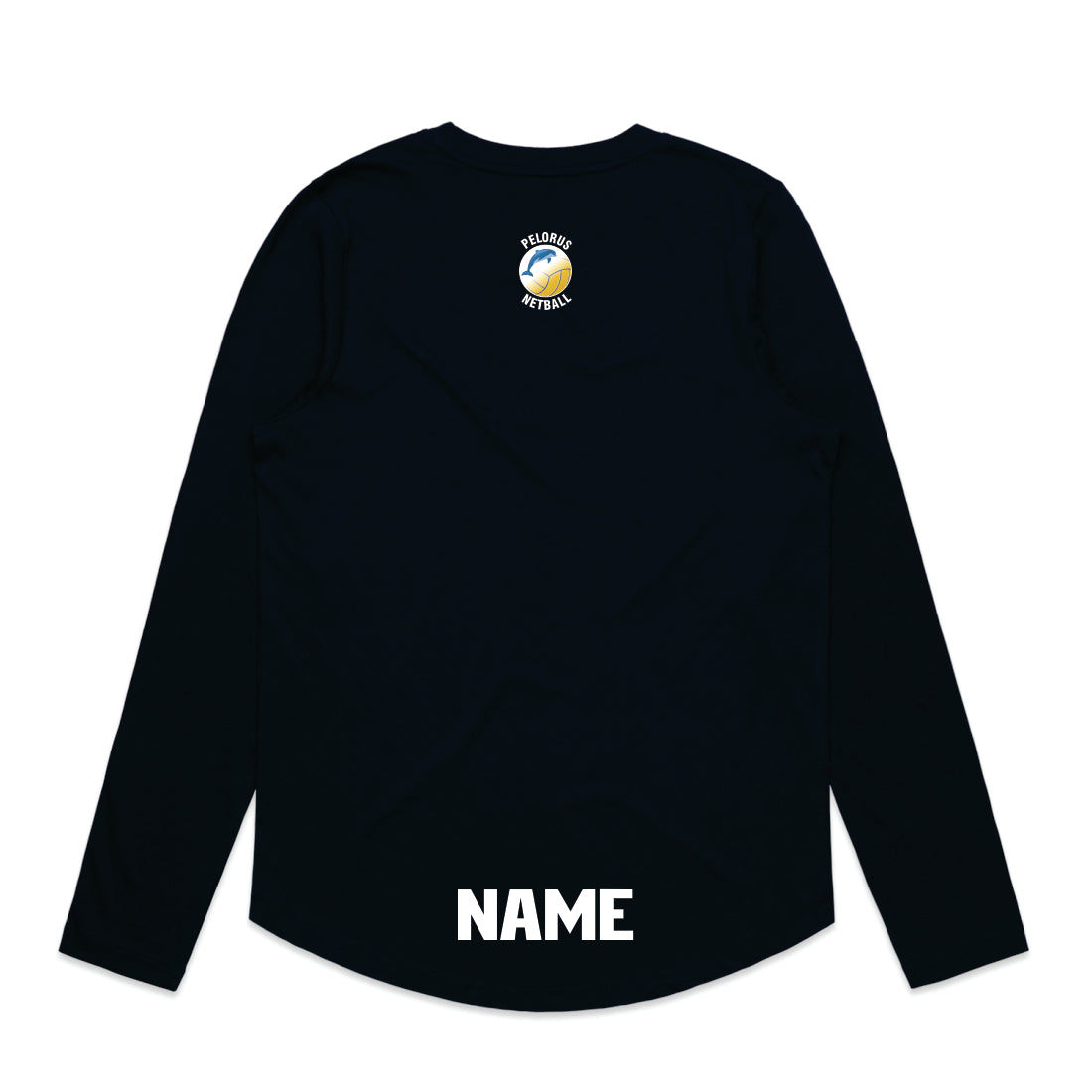 PELORUS NETBALL LS MERCH TEE
