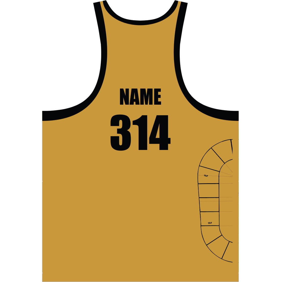 PRIME CUTS ROLLER DERBY MENS ORIGINAL SINGLET