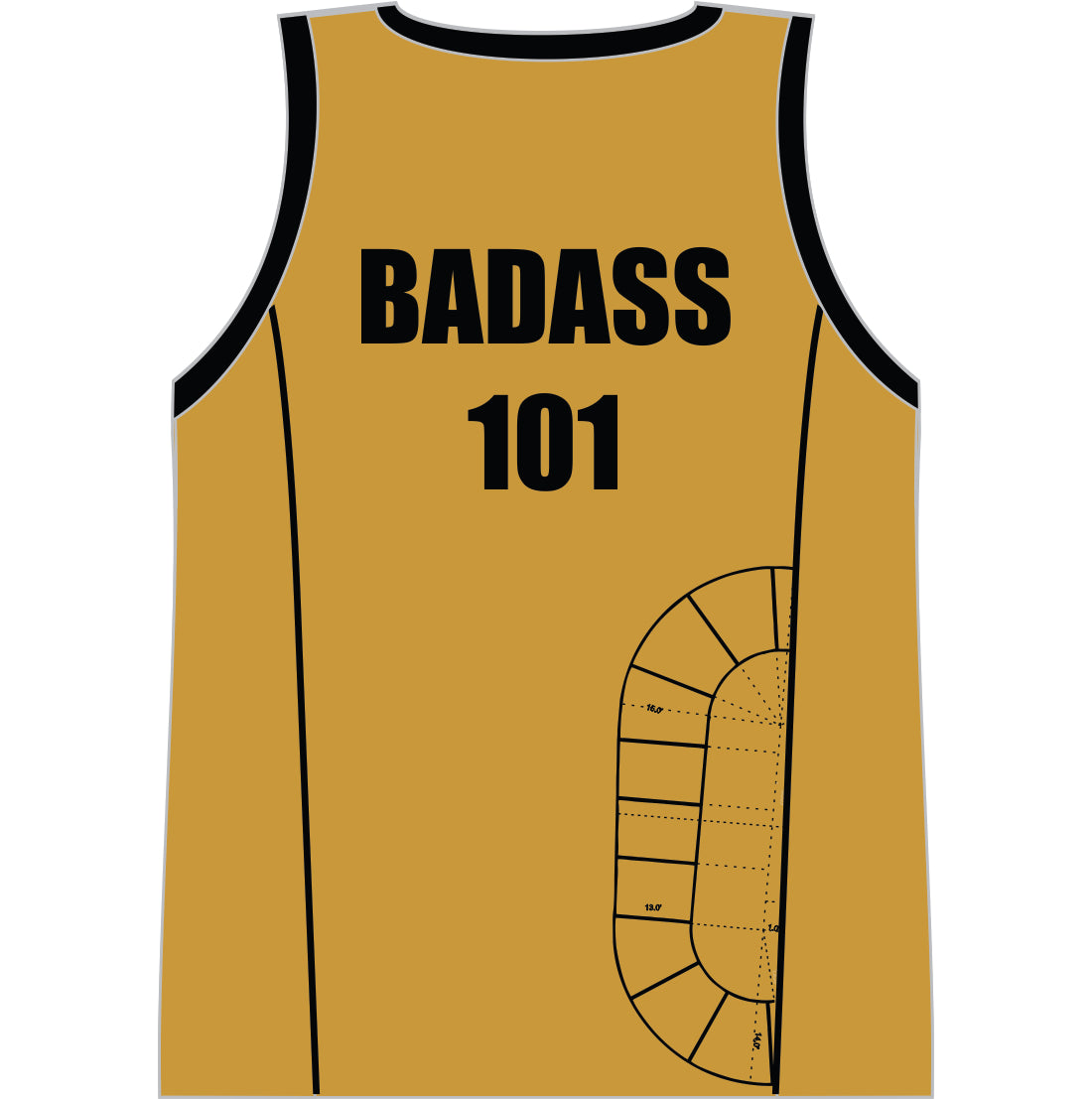 PRIME CUTS ROLLER DERBY MENS SINGLET