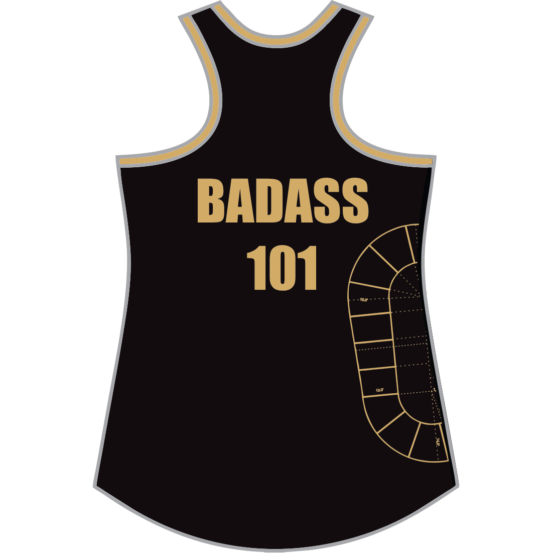 PRIME CUTS ROLLER DERBY WOMENS ORIGINAL SINGLET