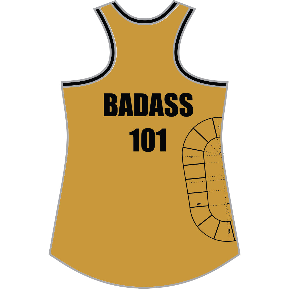 PRIME CUTS ROLLER DERBY WOMENS ORIGINAL SINGLET