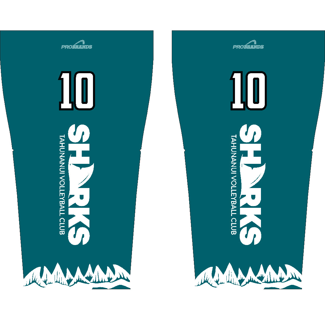 SHARKS VOLLEYBALL ARM SLEEVES - PAIR