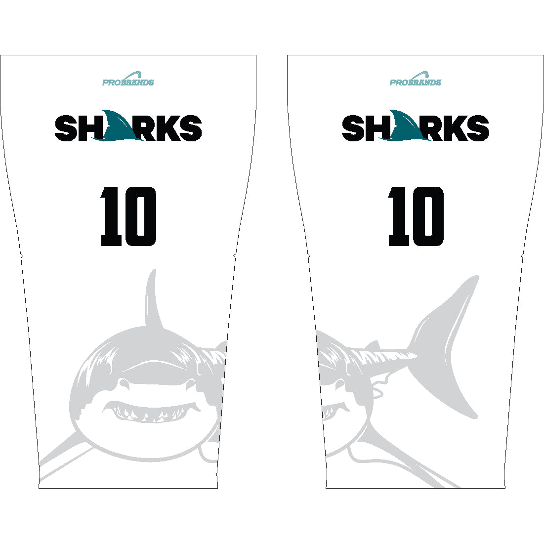 SHARKS VOLLEYBALL ARM SLEEVES - PAIR