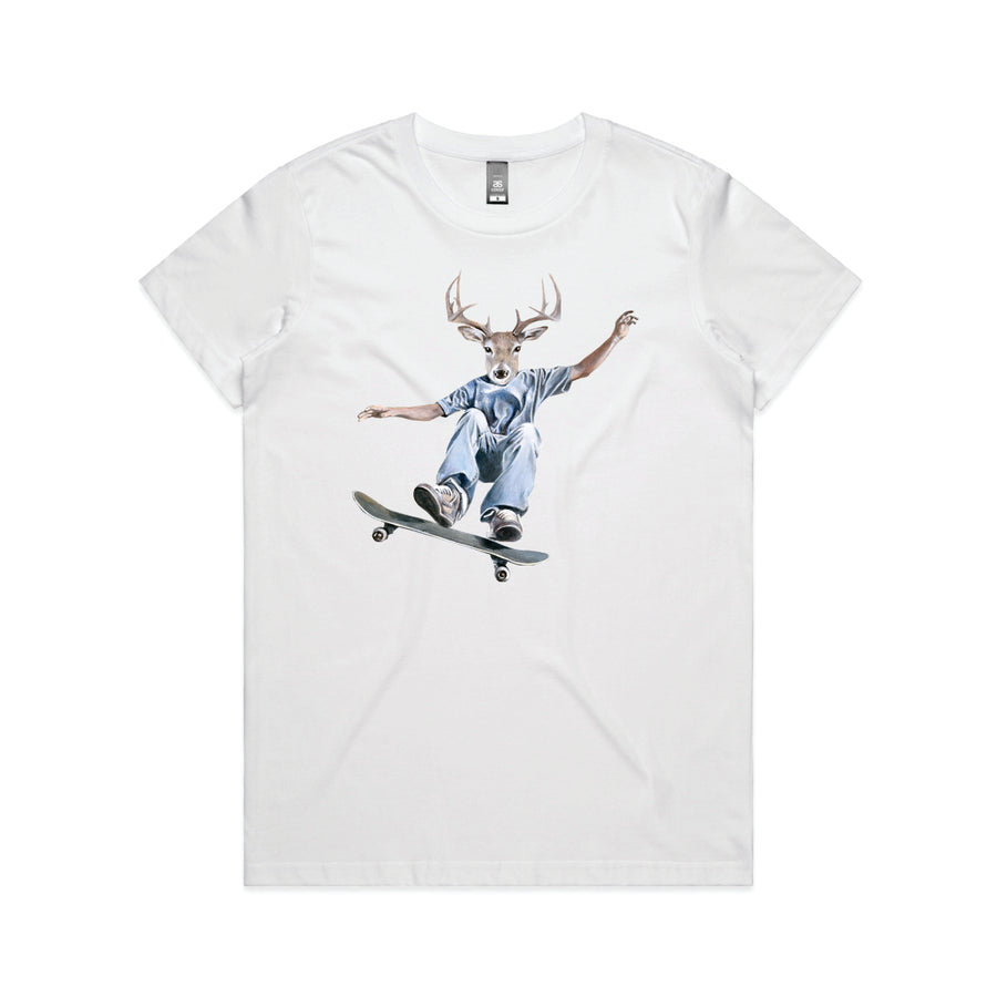 MANDY PRESTON SKATER DEER TEE