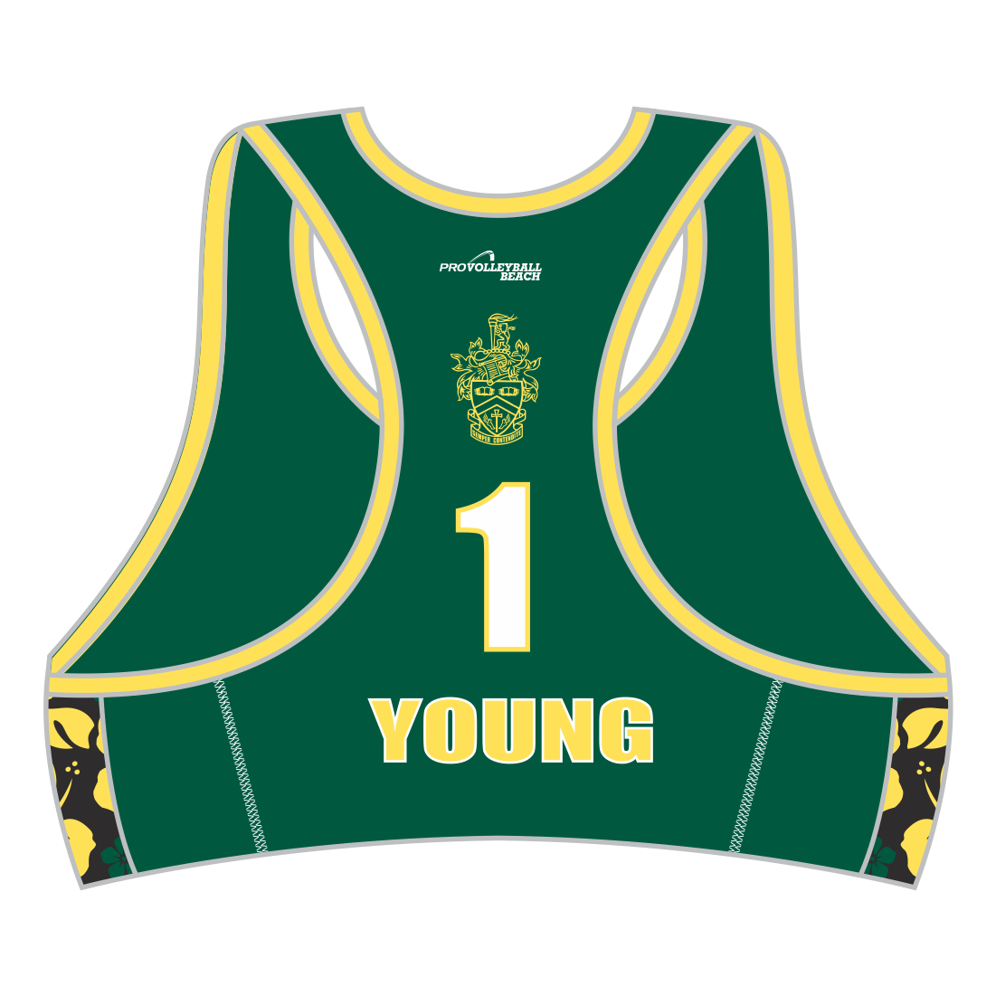 WAIMEA COLLEGE BEACH VBALL CROP TOP