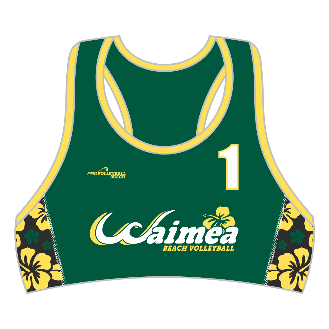 WAIMEA COLLEGE BEACH VBALL CROP TOP