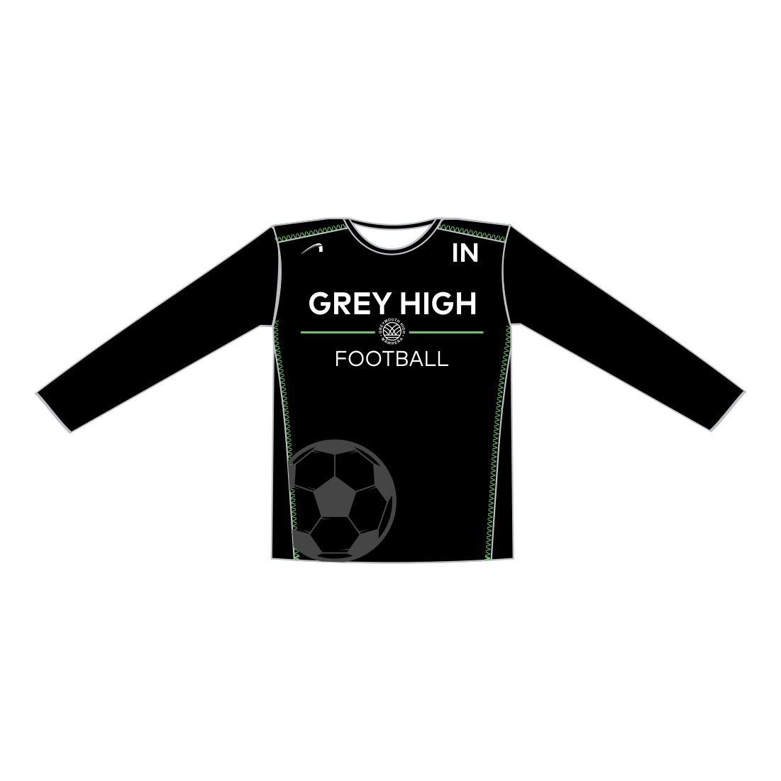 GREY HIGH LS TEE