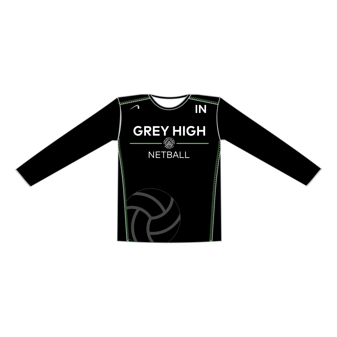 GREY HIGH LS TEE