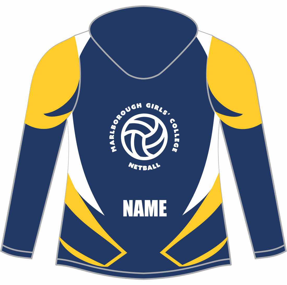 MARLBOROUGH GIRLS COLLEGE NETBALL HOODIE